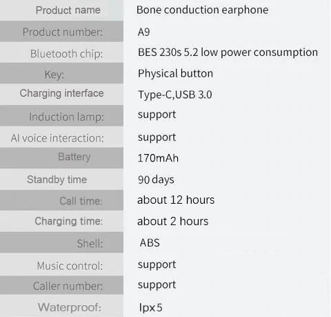 💥Bone Conduction Headphones - Bluetooth Wireless Headset🎧